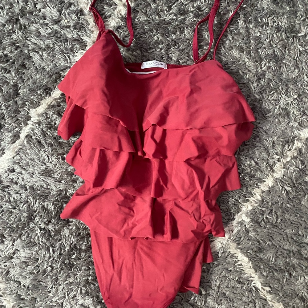 One Piece Ruffle Bathing Suit